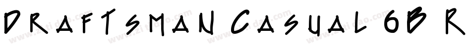 Draftsman Casual 6B Regular字体转换